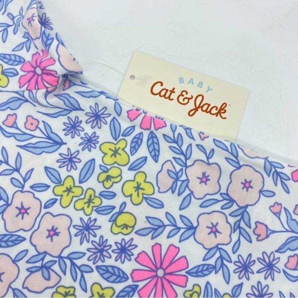 Cat & Jack Baby Floral Bodysuit Onsie New 3-6 Months - Picture 4 of 8